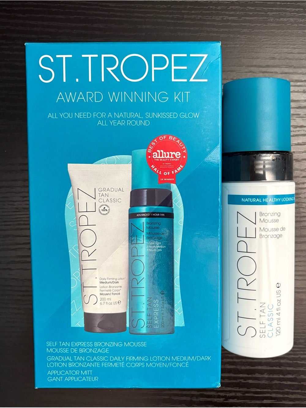 ST. TROPEZ Self Tan Award Winning 3 Piece Kit + 2nd Bronzing Mousse